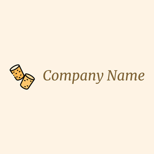 Cork logo on a Seashell background - Abstrait