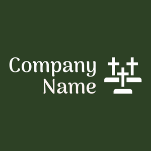 Cemetery on a Seaweed background - Religion