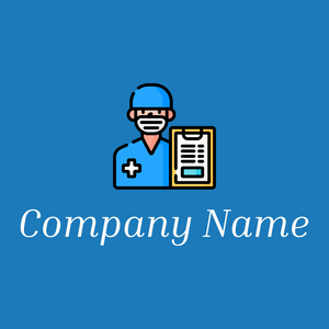 Nurse logo on a Denim background - Medical & Farmacia