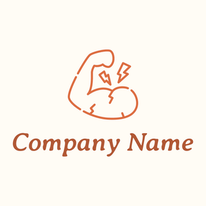 Muscle pain logo on a Floral White background - Medical & Farmacia