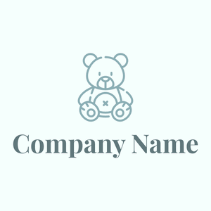 Plush toy logo on a Azure background - Enfant & Garderie