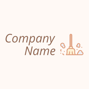 Dust logo on a Seashell background - Limpieza & Mantenimiento