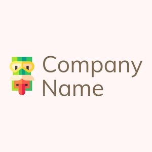 Tiki logo on a Snow background - Abstrait