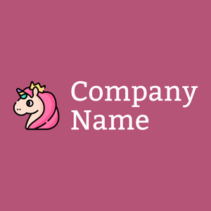 Unicorn logo on a Royal Heath background - Abstracto