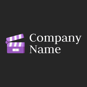 Deep Lilac Clapperboard on a Nero background - Arte & Entretenimiento