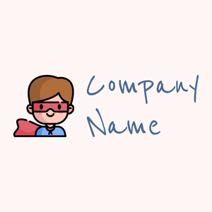 Superhero logo on a Snow background - Moda & Bellezza