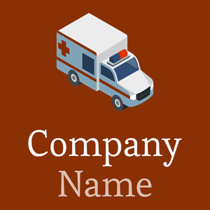 White Smoke Ambulance on a Dark Red background - Médicale & Pharmaceutique