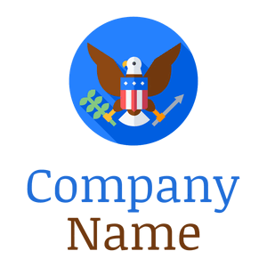 circular Eagle on a White background - Politiek