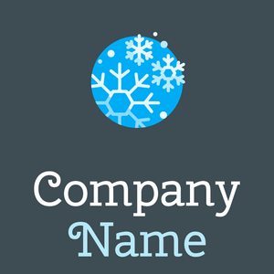 Snowflake on a Atomic background - Paesaggistica