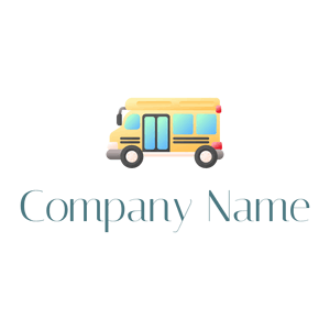 School bus logo on a White background - Automobile & Véhicule
