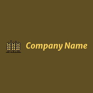 Farming logo on a Cafe Royale background - Agricoltura