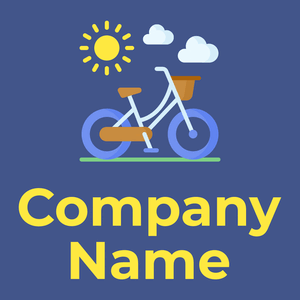 Cornflower Blue Bike on a Tory Blue background - Deportes