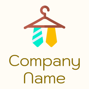 Necktie logo on a Floral White background - Moda & Belleza