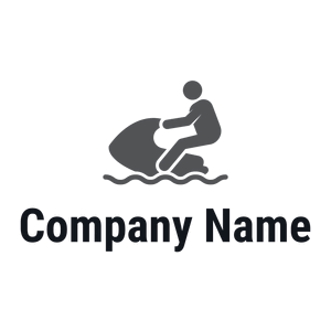 Jet ski logo on a White background - Auto & Voertuig