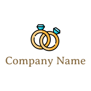 Rings logo on a White background - Abstrait