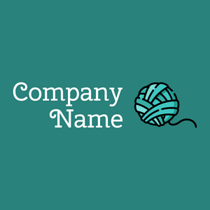 Yarn ball logo on a Elm background - Arte & Entretenimiento
