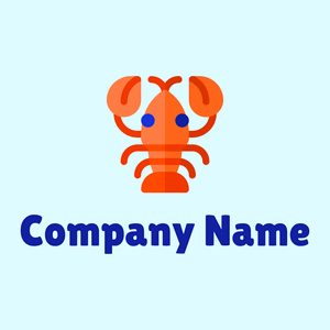 Lobster on a Light Cyan background - Dieren/huisdieren