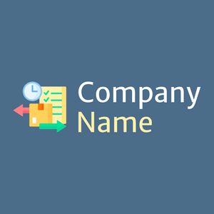 Logistics logo on a Wedgewood background - Zakelijk & Consulting