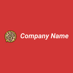 Pizza logo on a Persian Red background - Nourriture & Boisson