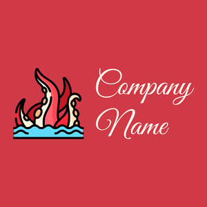 Kraken logo on a Mahogany background - Animales & Animales de compañía