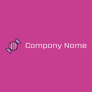 Candy logo on a pink background - Enfant & Garderie