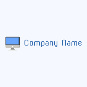 Desktop logo on a Alice Blue background - Computadora