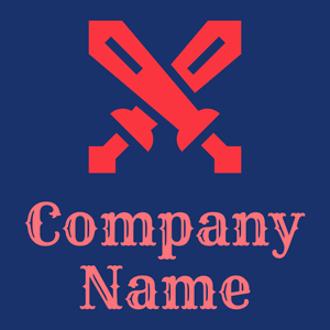 Swords logo on a Midnight Blue background - Arte & Intrattenimento