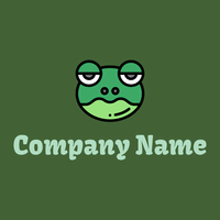 Frog logo on a Green House background - Animales & Animales de compañía
