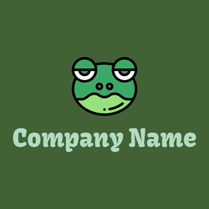 Frog logo on a Green House background - Animali & Cuccioli