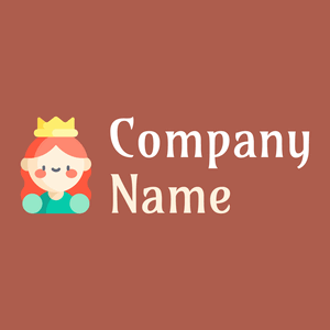 Princess logo on a Crail background - Abstrait