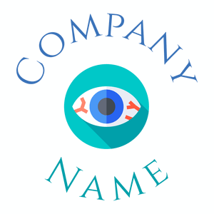Red eye logo on a White background - Médicale & Pharmaceutique