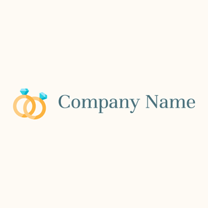 Rings logo on a Floral White background - Abstrait