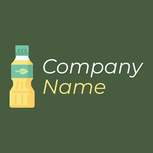 Bottle Olive oil logo on a Tom Thumb background - Agricultura