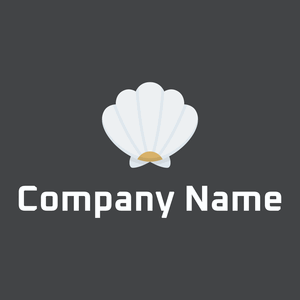 Seashell logo on a Steel Grey background - Abstracto