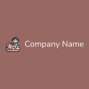 Massage logo on a Dark Chestnut background - Spa & Estética