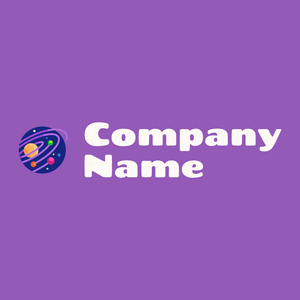 Galaxy logo on a Deep Lilac background - Abstrato