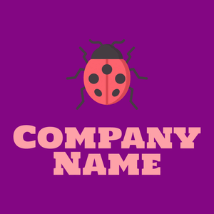 Ladybug on a Purple background