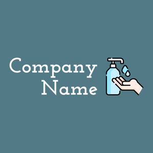 Liquid soap logo on a Paradiso background - Nettoyage & Entretien