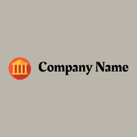 Courthouse logo on a Cotton Seed background - Architettura