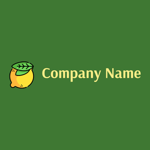 Lemon logo on a Japanese Laurel background - Cibo & Bevande