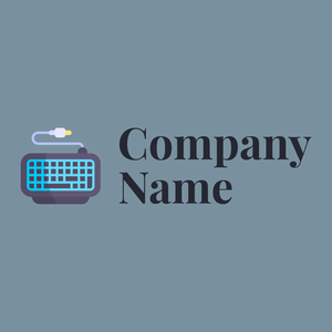 Keyboard on a Light Slate Grey background - Ordinateur