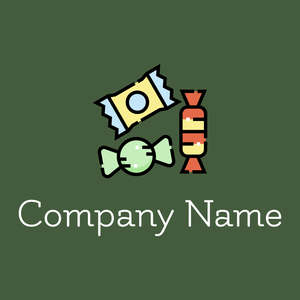 Sweets logo on a green background - Niños & Guardería