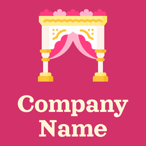 White Hindu wedding on a Cerise background - Arte & Entretenimiento
