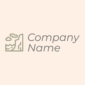 Outlined Cliff logo on a Seashell background - Ecologia & Ambiente