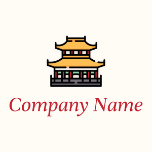 Chinese on a Floral White background - Architectural
