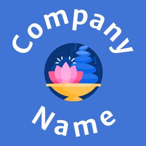 Spa logo on a Royal Blue background - Spa & Estética