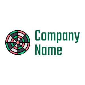 Green Dartboard logo on a White background - Games & Recreation