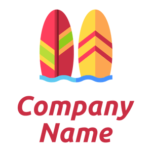 Surfboard logo on a White background - Communauté & Non-profit