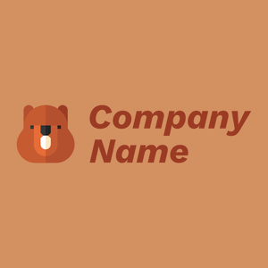 Groundhog logo on a Whiskey background - Abstracto