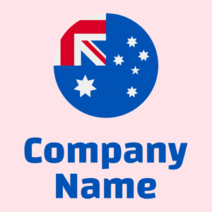 Australia on a Lavender Blush background - Abstrait